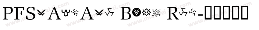 PFStargate Bold Reg字体转换